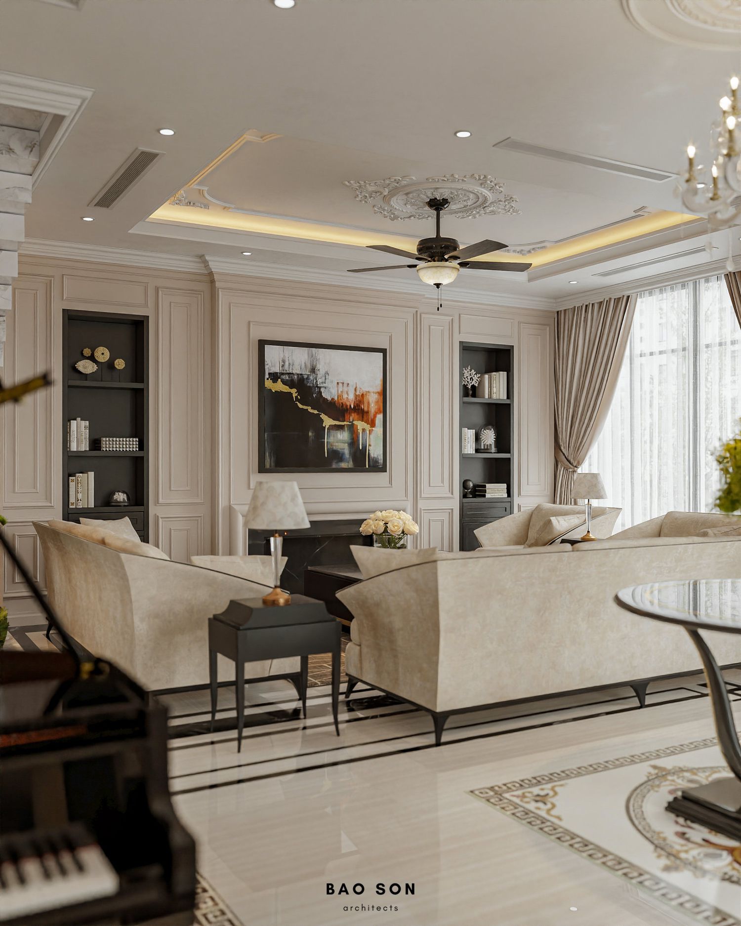 Thiết kế nội thất biệt thự Ngọc Trai