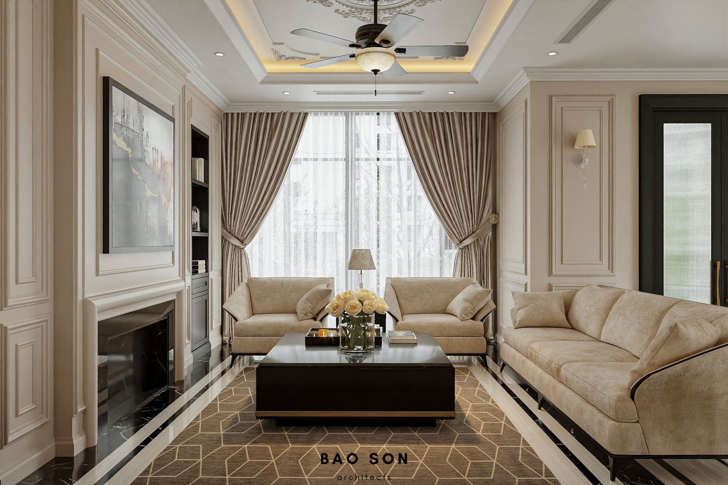 Thiết kế nội thất biệt thự Ngọc Trai