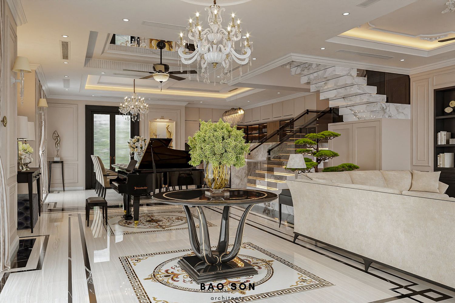 Thiết kế nội thất biệt thự Ngọc Trai