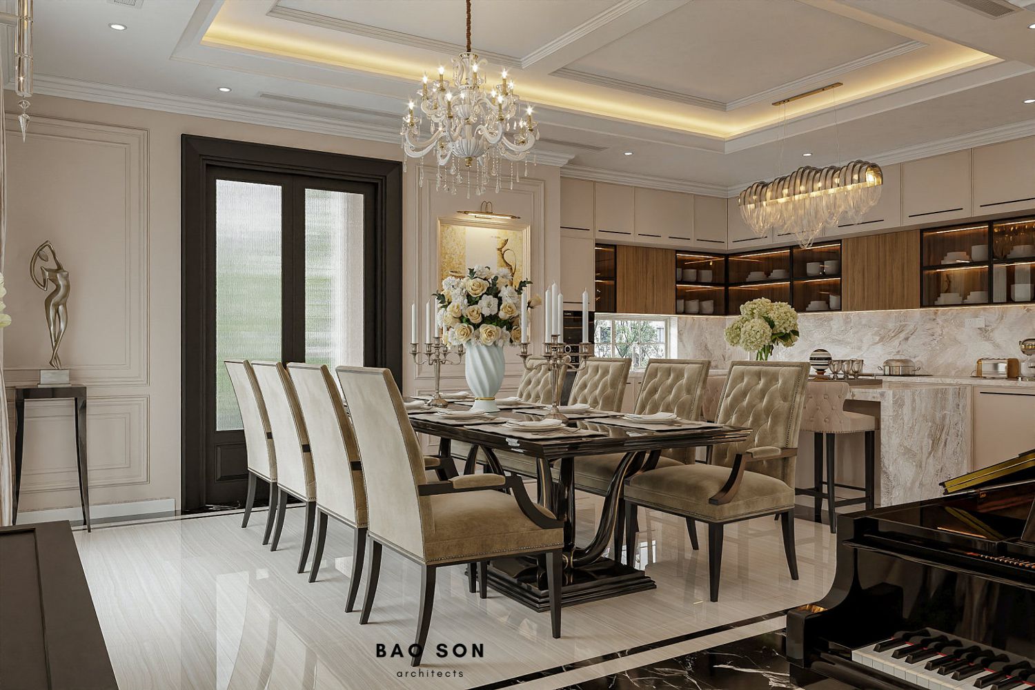 Thiết kế nội thất biệt thự Ngọc Trai