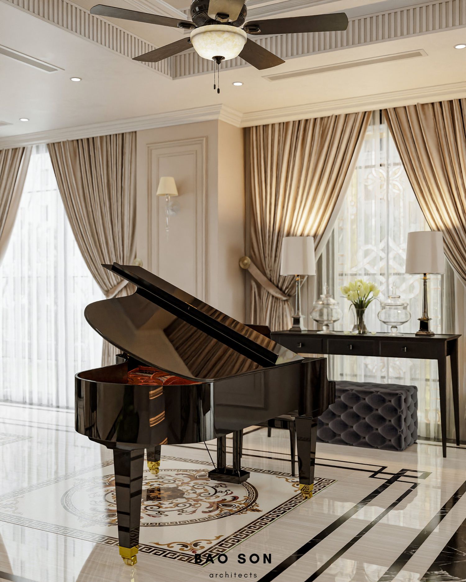 Thiết kế nội thất biệt thự Ngọc Trai