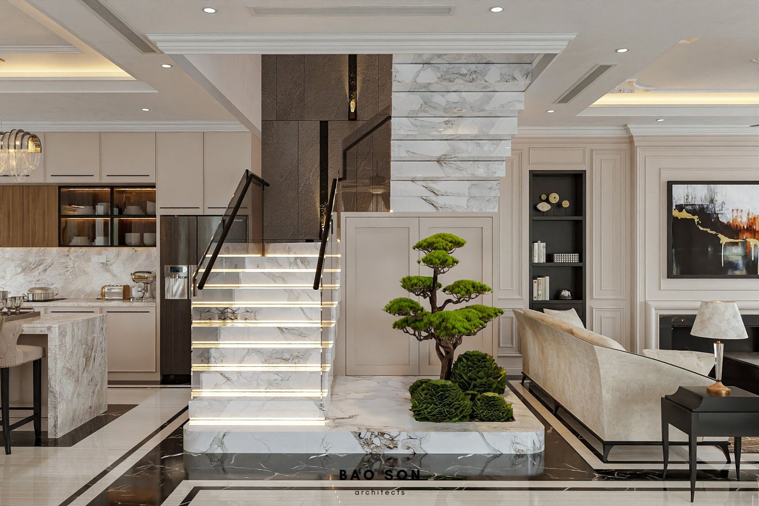 Thiết kế nội thất biệt thự Ngọc Trai