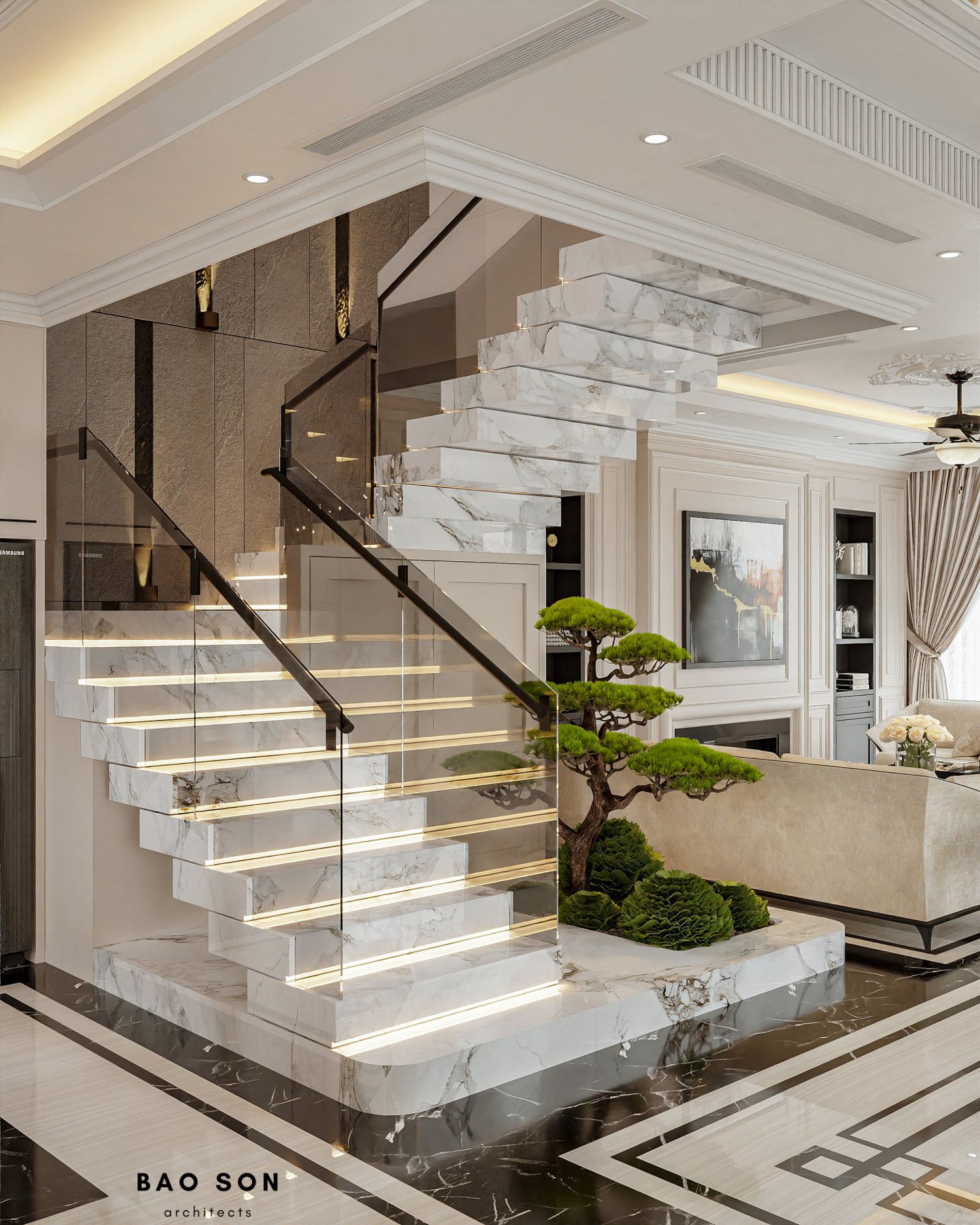 Thiết kế nội thất biệt thự Ngọc Trai