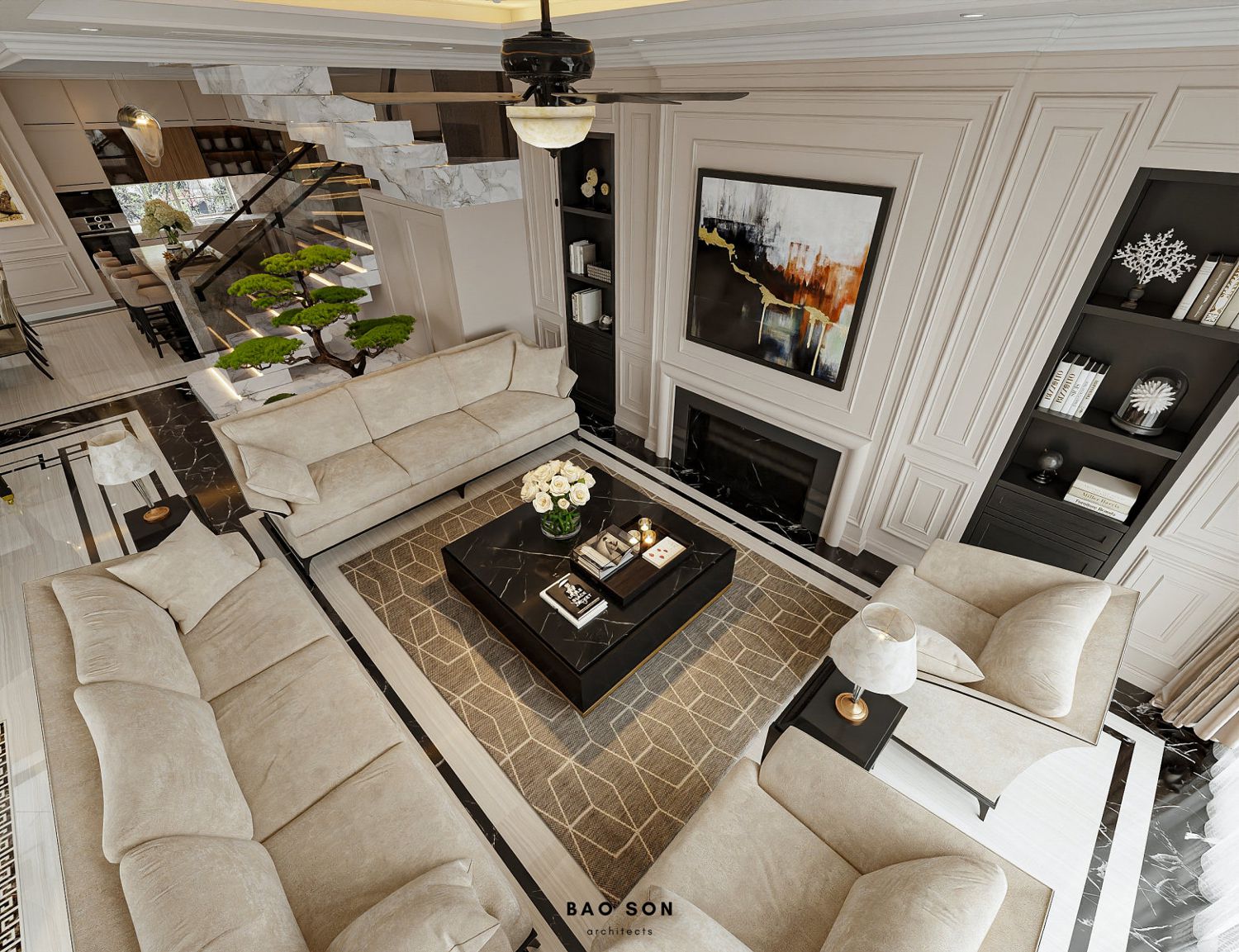 Thiết kế nội thất biệt thự Ngọc Trai