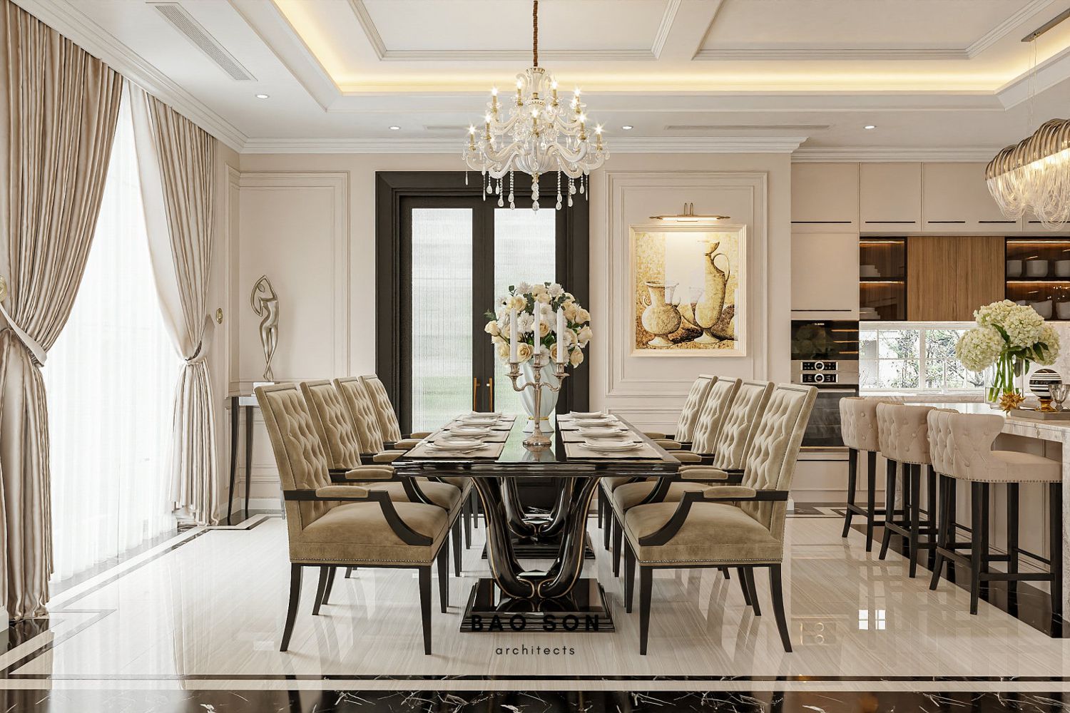 Thiết kế nội thất biệt thự Ngọc Trai