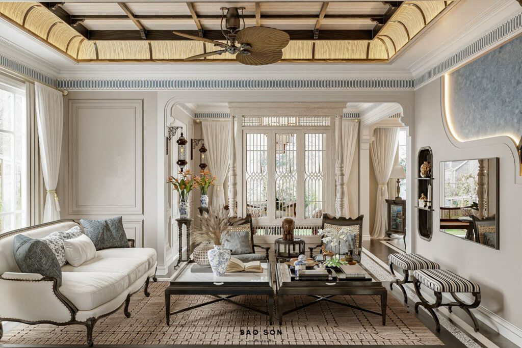 Thiết kế nội thất biệt thự Ngọc Trai INDOCHINE