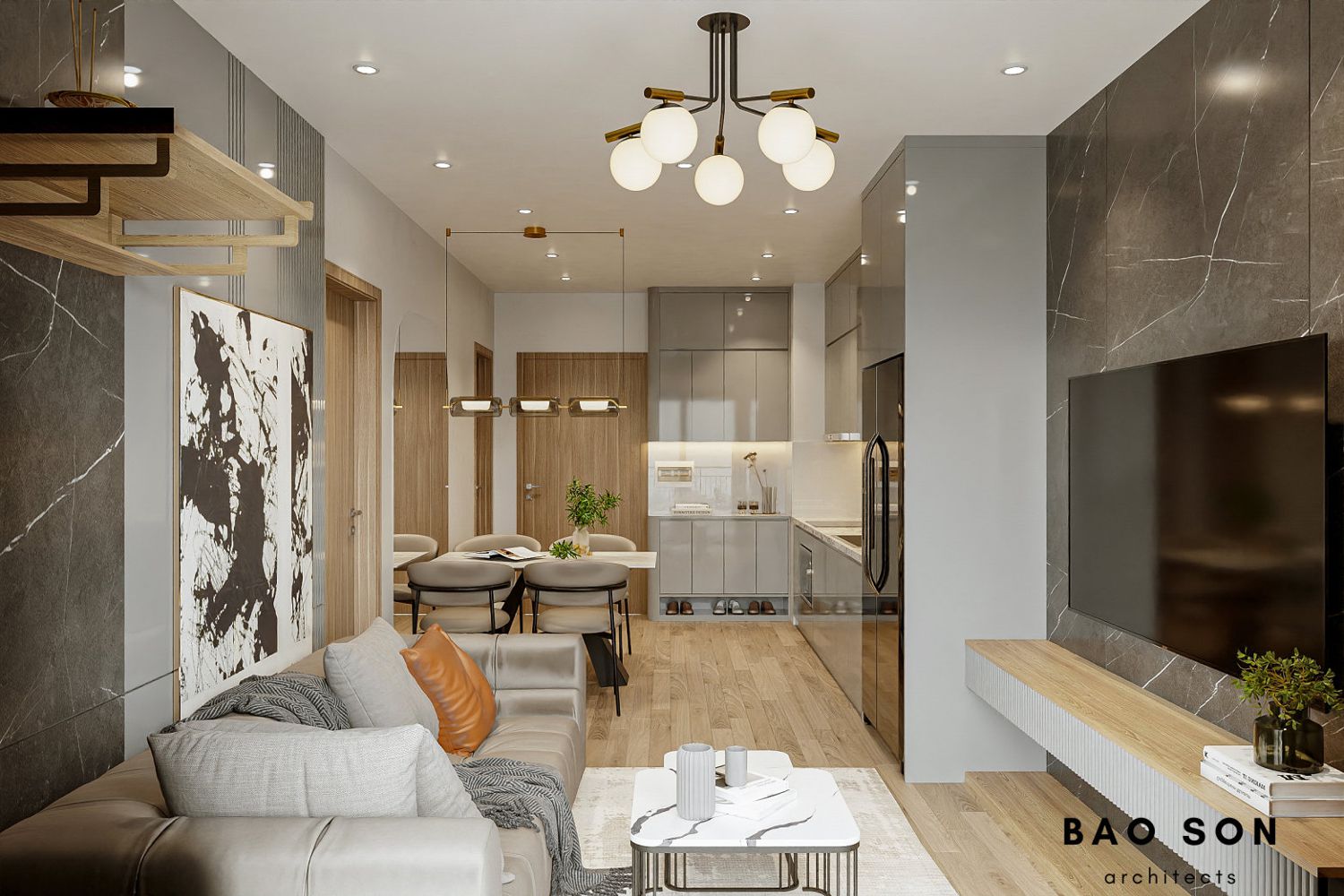 Thiết kế nội thất chung cư CH04