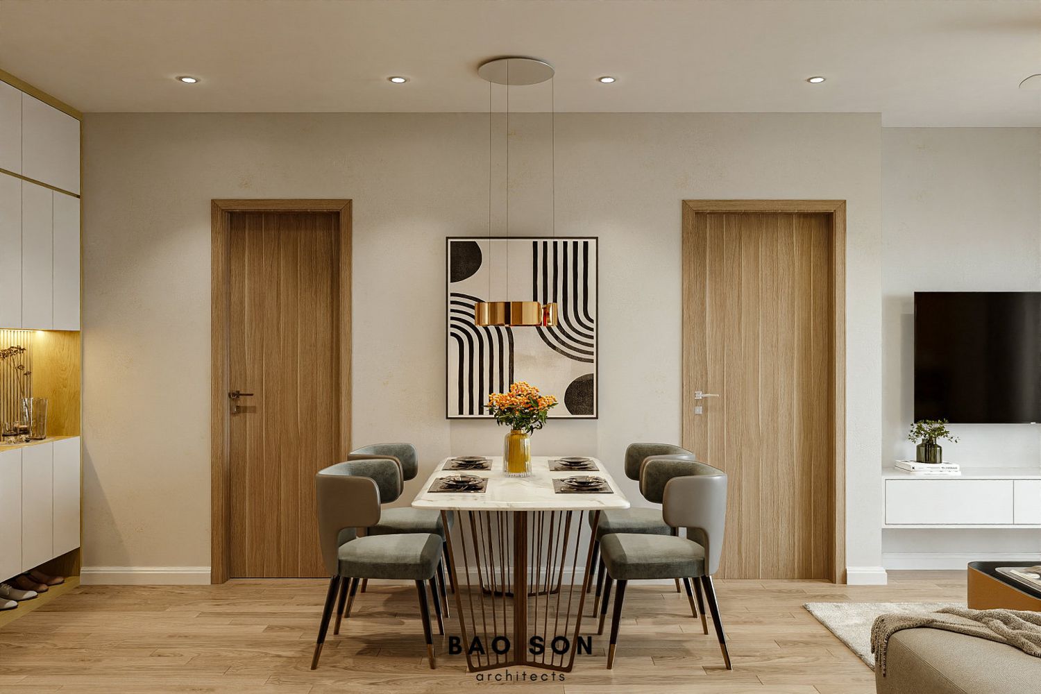 Thiết kế nội thất chung cư CH20