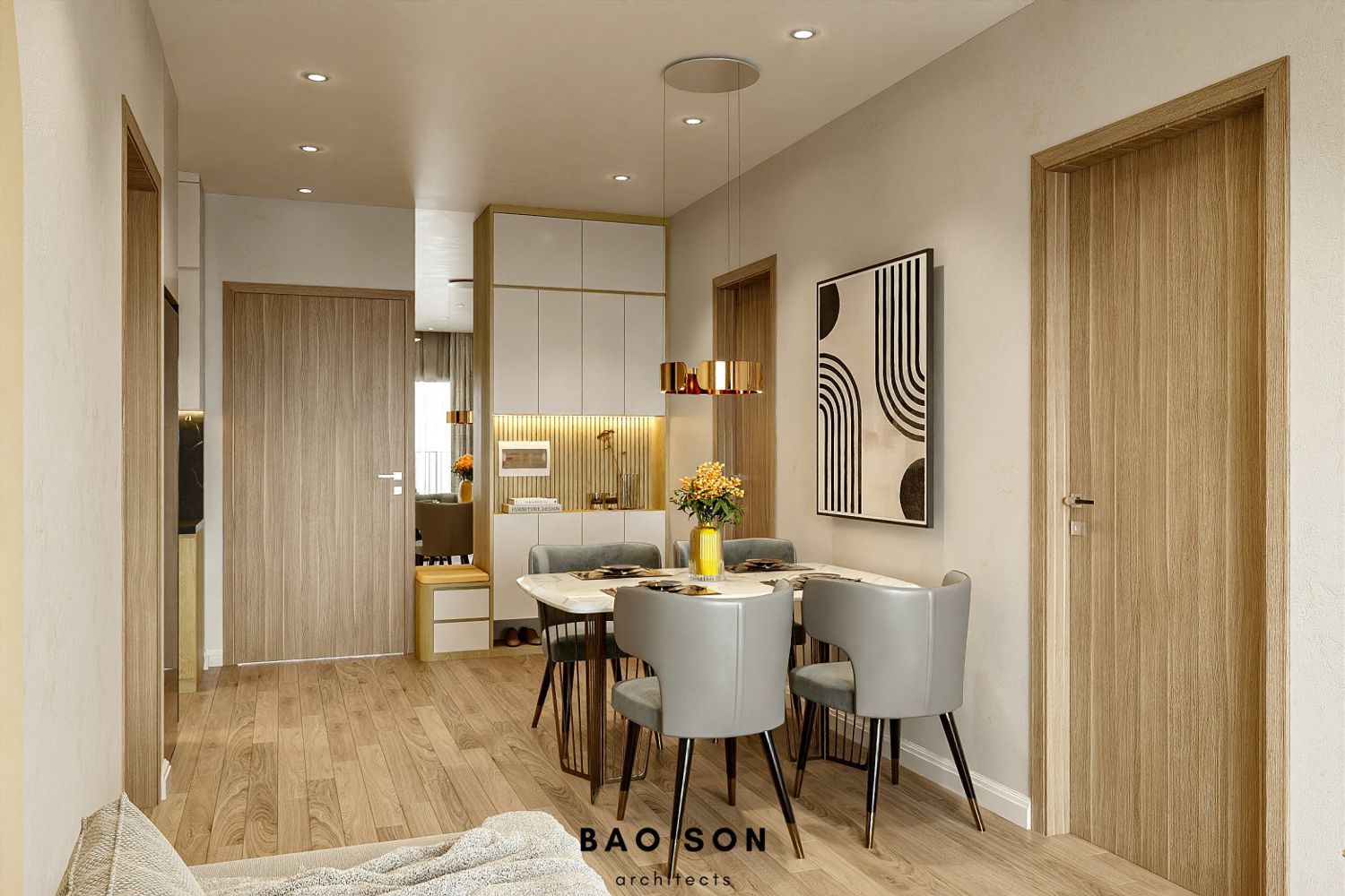 Thiết kế nội thất chung cư CH20