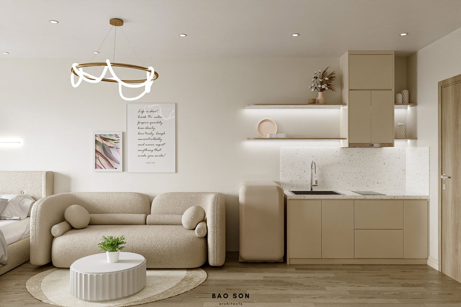 Thiết kế nội thất chung cư CH08