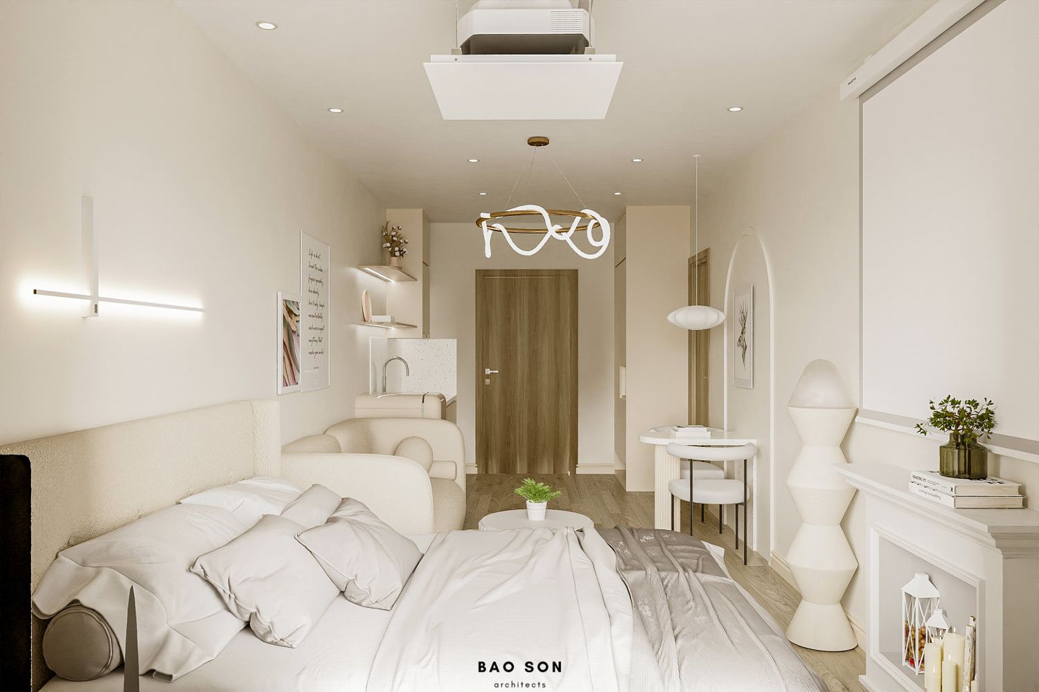 Thiết kế nội thất chung cư CH08