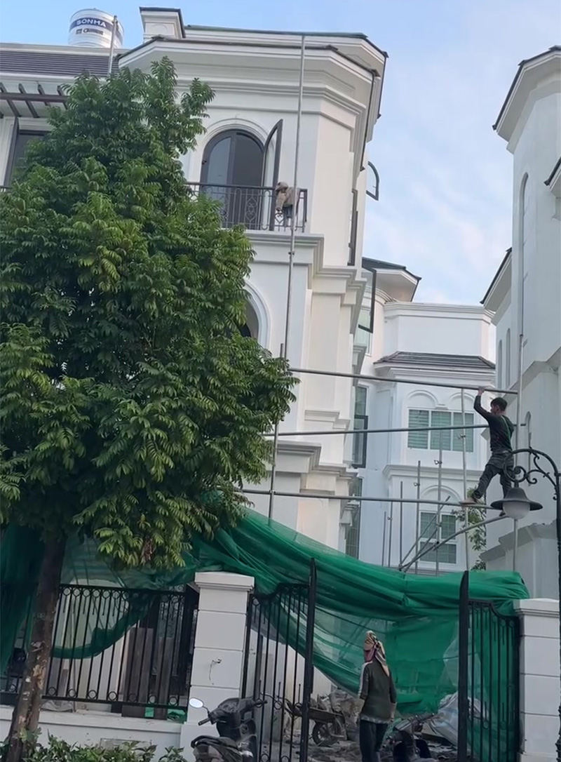 Thi công xây dựng biệt thự Ngọc Trai 02-39