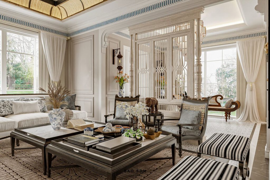 Thiết kế nội thất biệt thự song lập Ngọc Trai Vinhomes Ocean Park