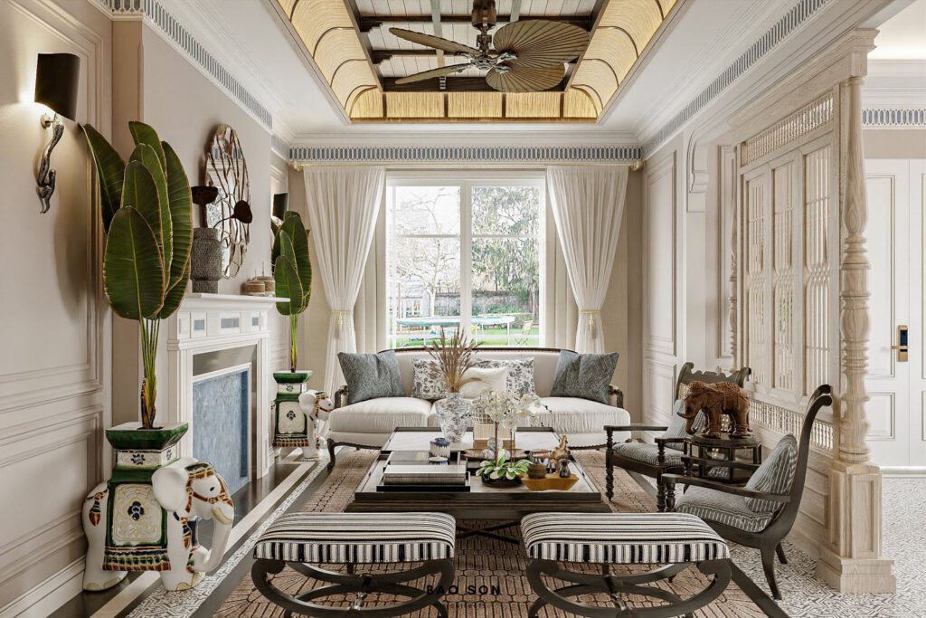 Thiết kế nội thất biệt thự song lập Ngọc Trai Vinhomes Ocean Park