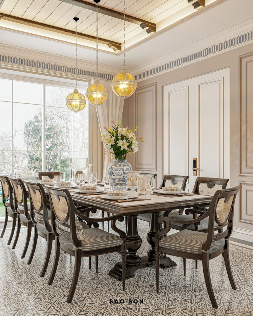 Thiết kế nội thất biệt thự song lập Ngọc Trai Vinhomes Ocean Park