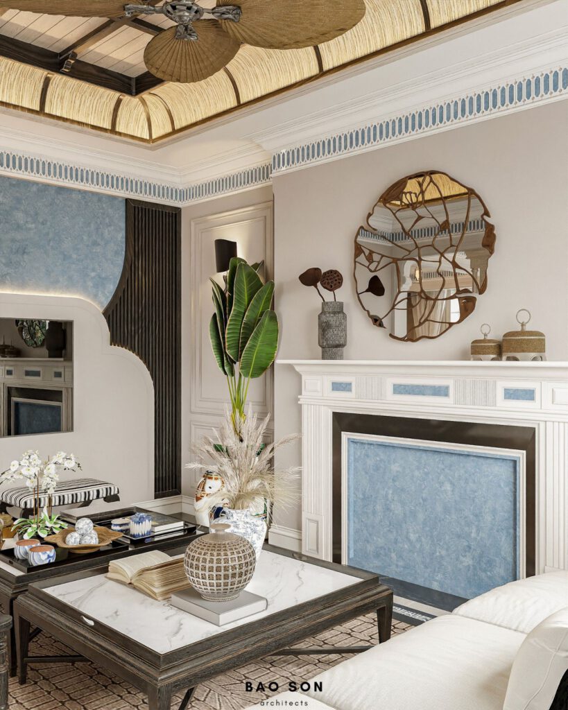 Thiết kế nội thất biệt thự song lập Ngọc Trai Vinhomes Ocean Park